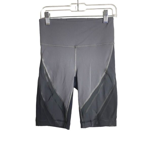 Lululemon Color Me Ombre Bike Short Black Gray 9" YogA 4 Athletic Gym Biker - Picture 2 of 12